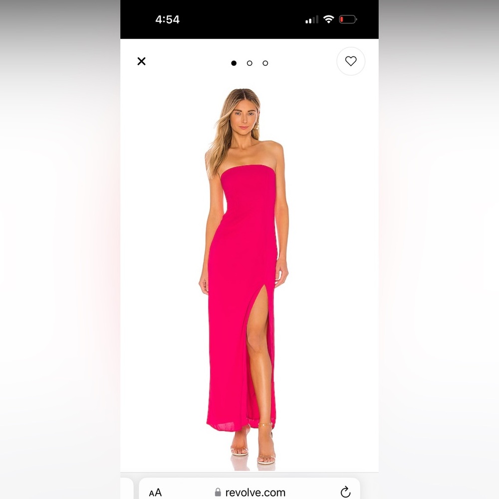 Super down hot pink dress
